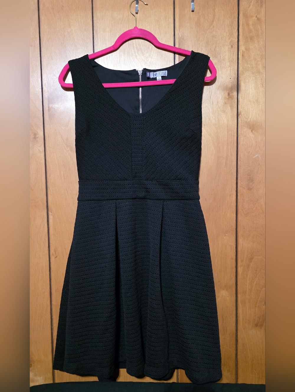 Jennifer Lopez Black Sleeveless A-Line Dress, Size 12